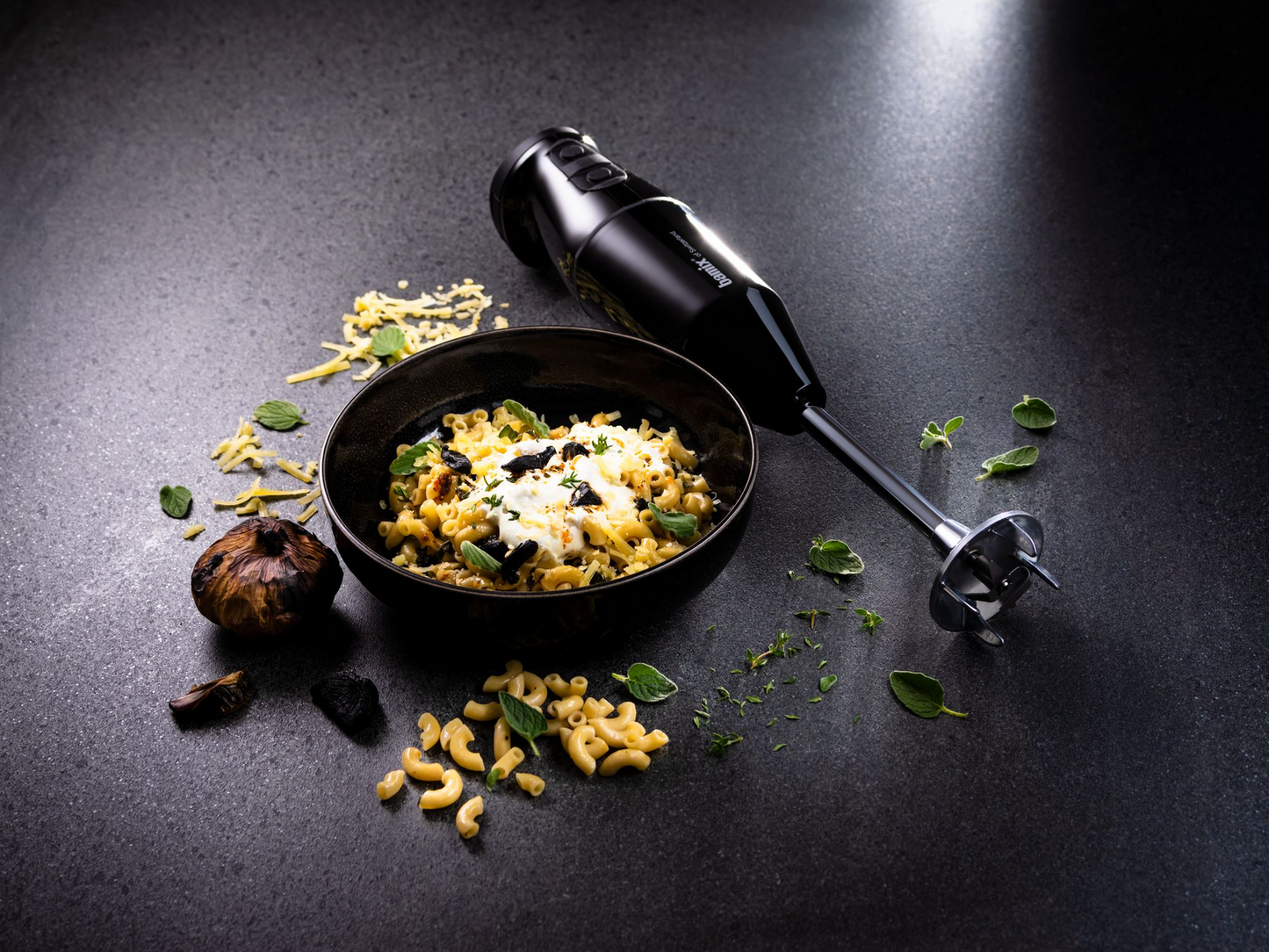Bamix Cordless Plus Handheld Stainless Steel Blender in Black (Made in Switzerland)