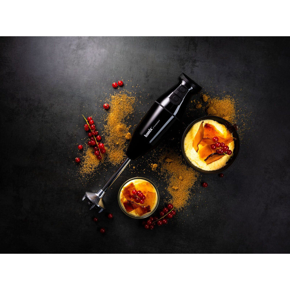 Bamix Cordless Plus Handheld Stainless Steel Blender in Black (Made in Switzerland)