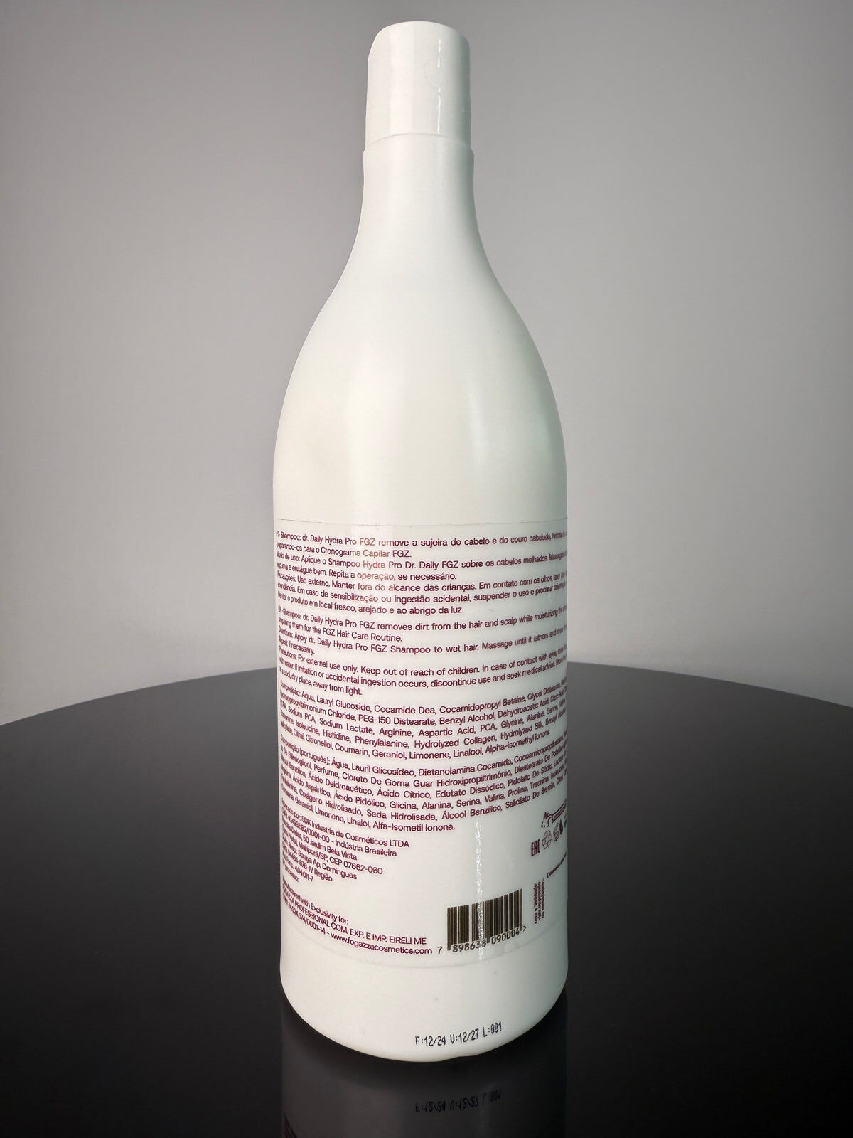 Hydra Pro Shampoo 1L (Amino Acids / Collagen / Silk Protein) by FGZ Keratin & Nanoplasty SAFE