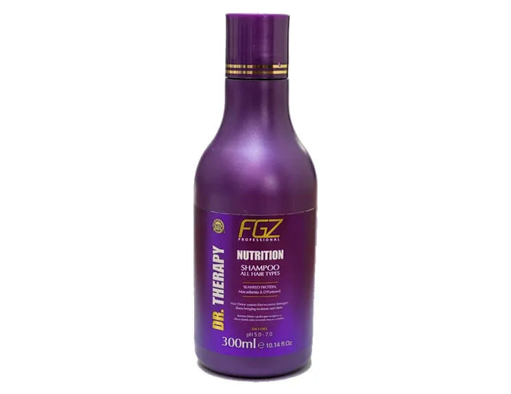 Nutrition Pro Shampoo 300ml (Seaweed Protein, Macadamia and D'pantenol) by FGZ Keratin & Nanoplasty SAFE