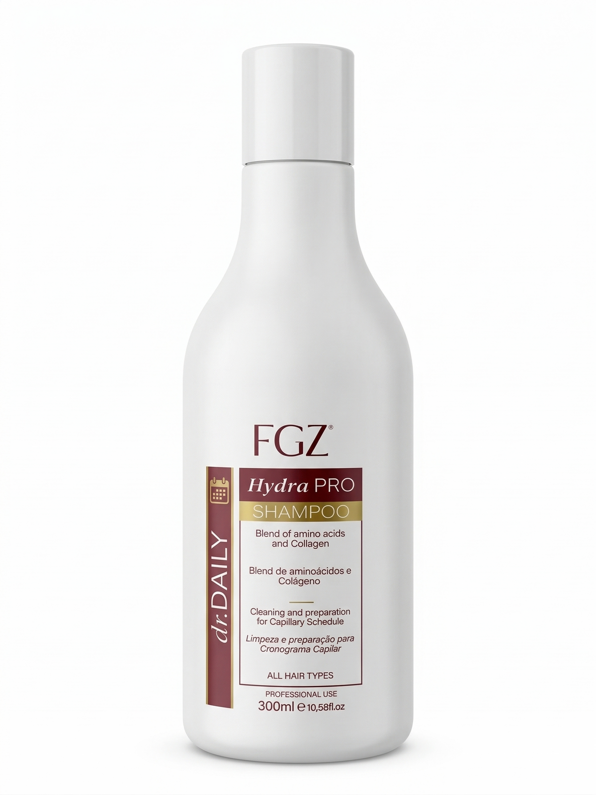 Hydra Pro Shampoo 300ml (Amino Acids / Collagen / Silk Protein) by FGZ - Keratin & Nanoplasty SAFE