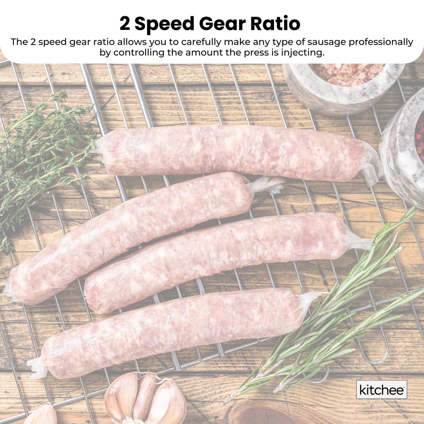 7L Manual Vertical Sausage Filler - Stainless Stuffer Meat Press Machine-2