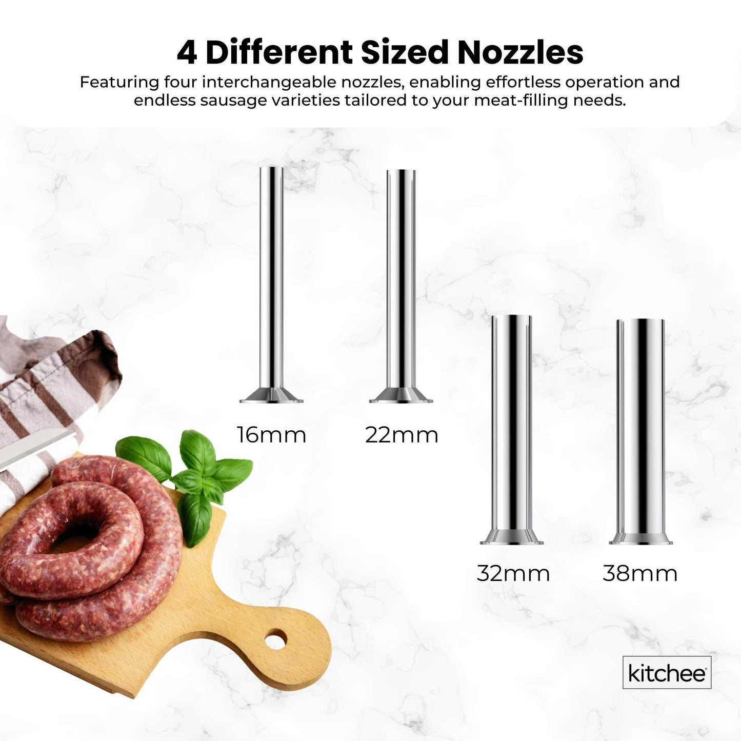 7L Manual Vertical Sausage Filler - Stainless Stuffer Meat Press Machine-3