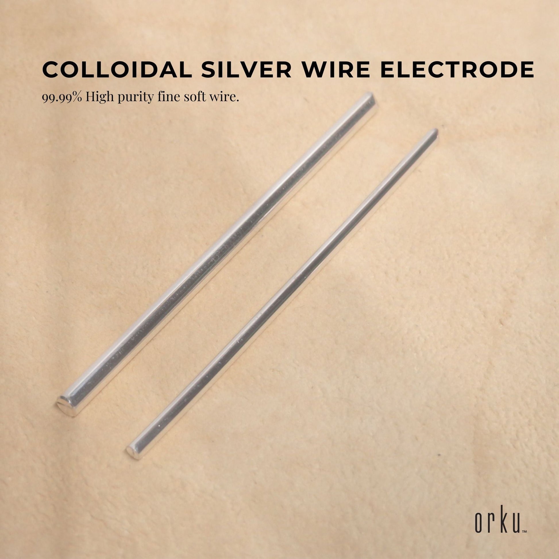 8" Silver Wire Rods 99.99% High Purity Fine Soft Pure Colloidal Electrode-4