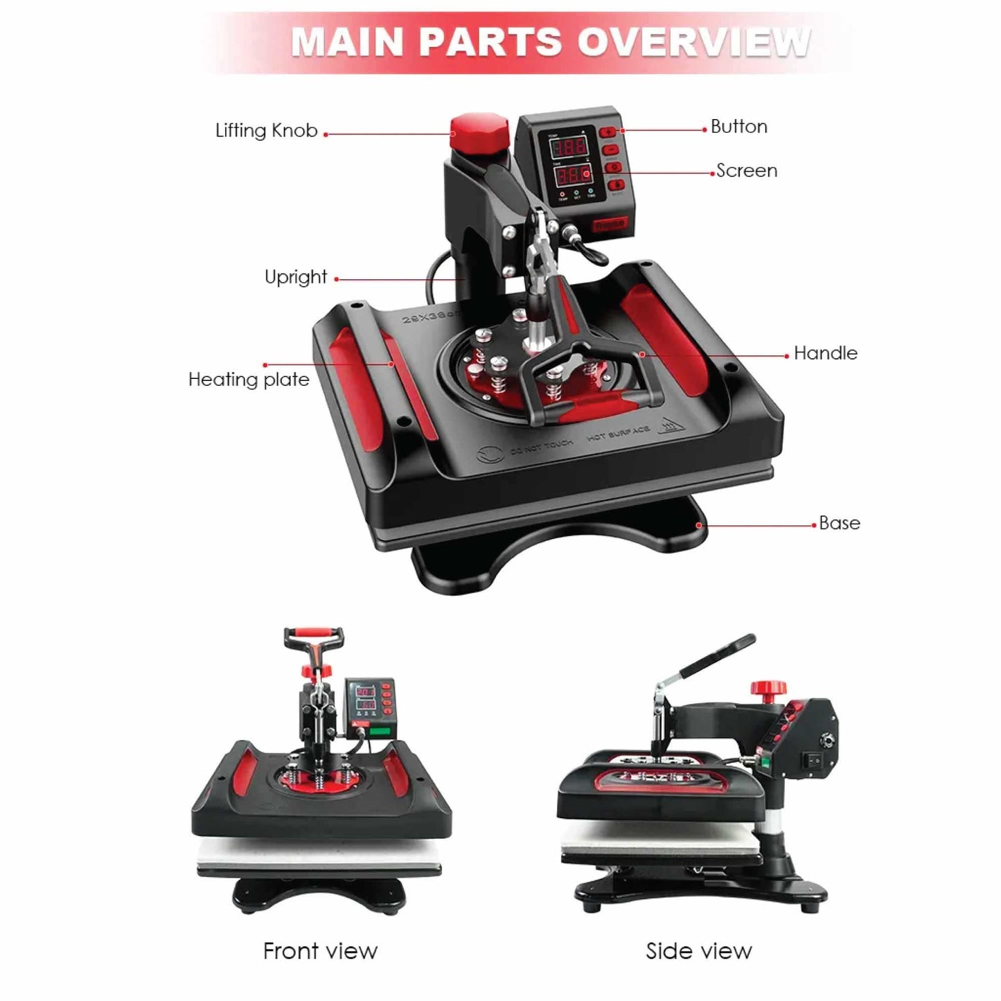 8 in 1 Combo Heat Press - DIY Hobby Craft Logo Transfer HVT Sublimation Printing-2