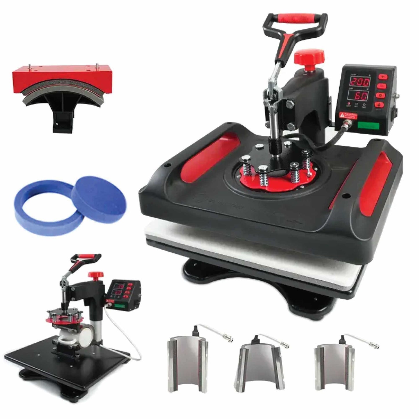 8 in 1 Combo Heat Press - DIY Hobby Craft Logo Transfer HVT Sublimation Printing-0