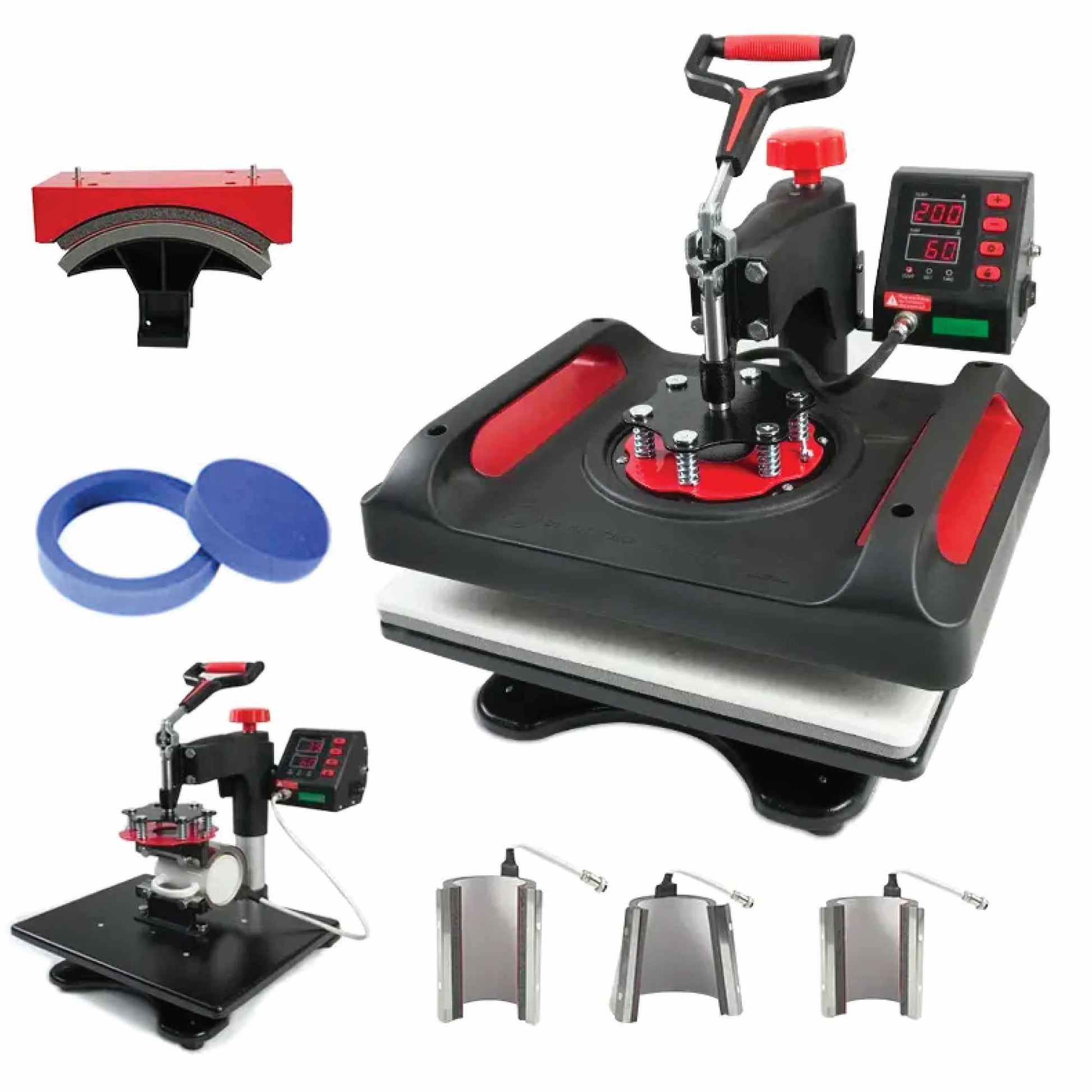 8 in 1 Combo Heat Press - DIY Hobby Craft Logo Transfer HVT Sublimation Printing-0