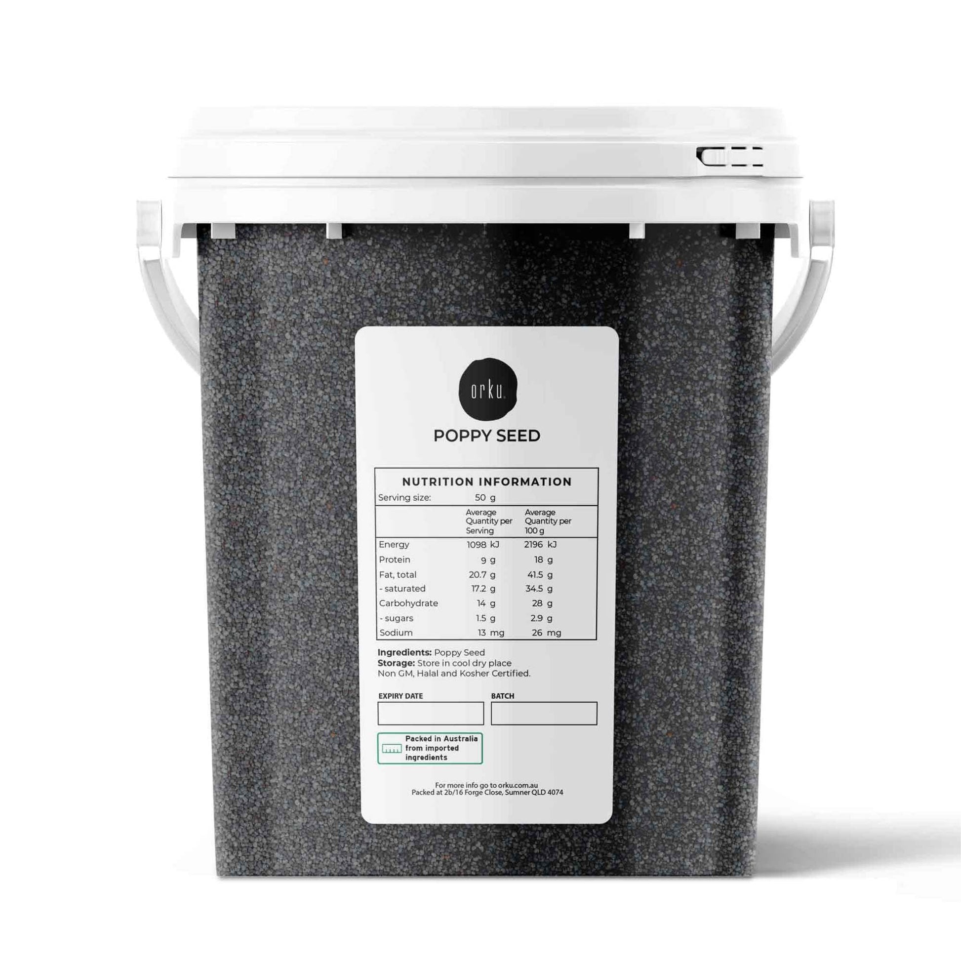 800g Poppy Seeds Unwashed Bucket Papaver Somniferum For Baking and Decorating-0