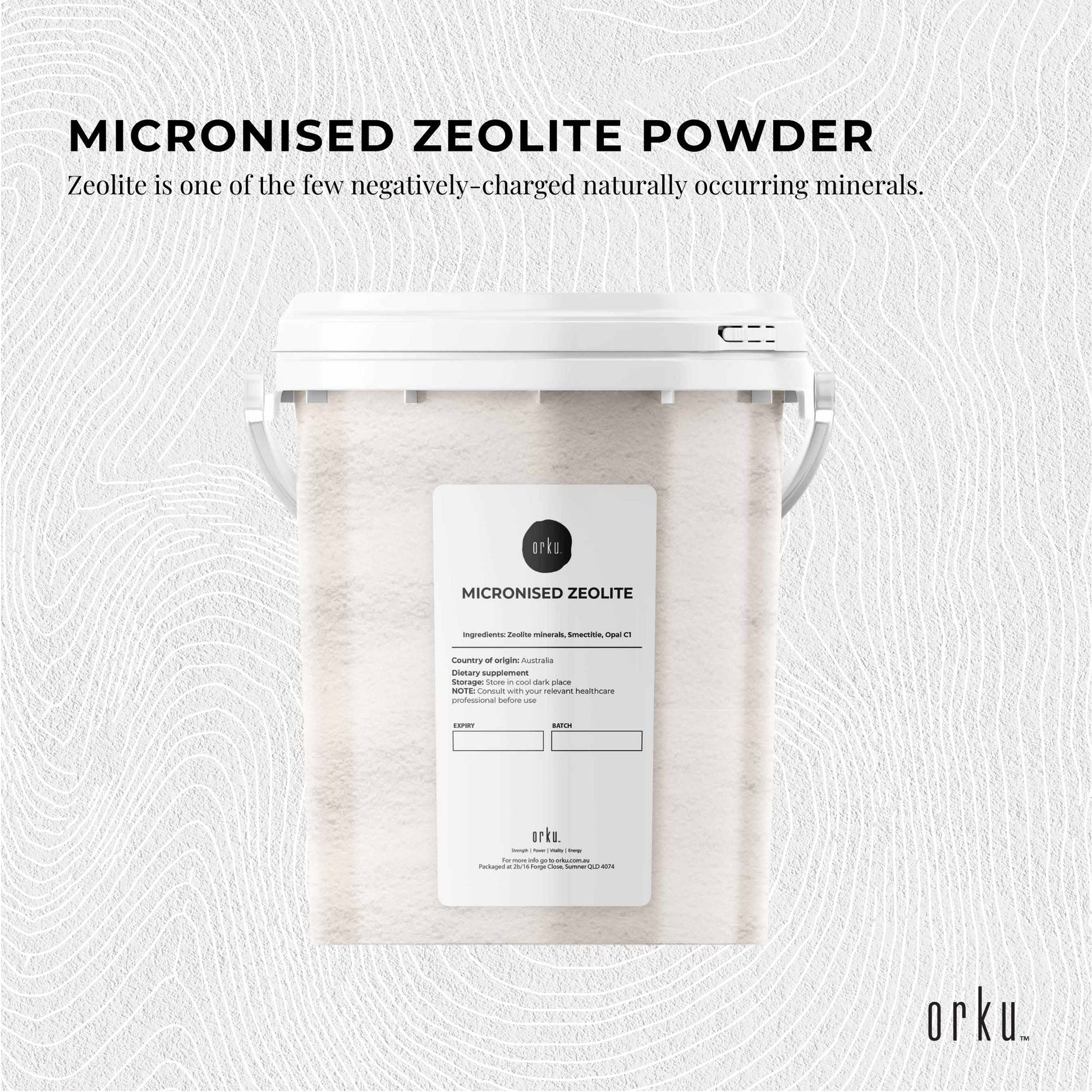 800g Pure Micronised Zeolite Powder Mineral Tub - Micronized Volcamin-2