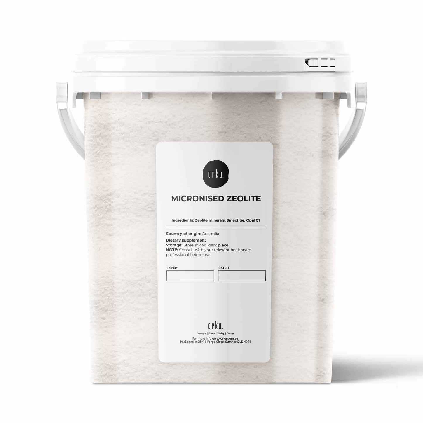 800g Pure Micronised Zeolite Powder Mineral Tub - Micronized Volcamin-0