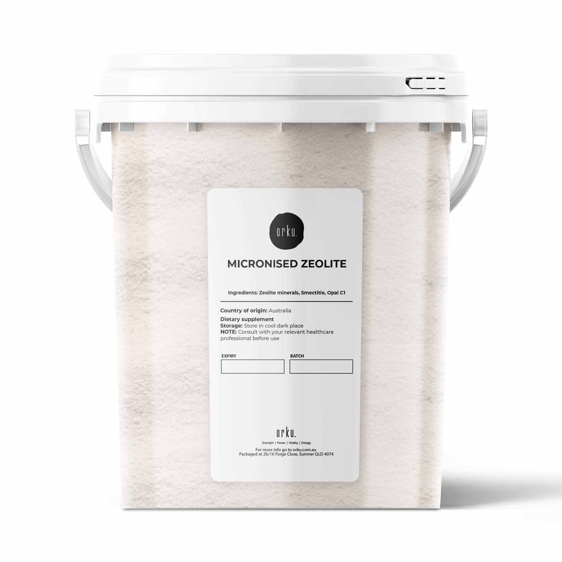 800g Pure Micronised Zeolite Powder Mineral Tub - Micronized Volcamin-0