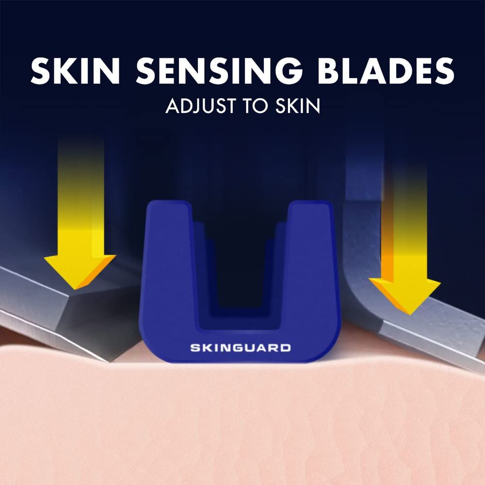 4x Gillette SkinMate Mens Sensitive Disposable Razor Razors in Blue
