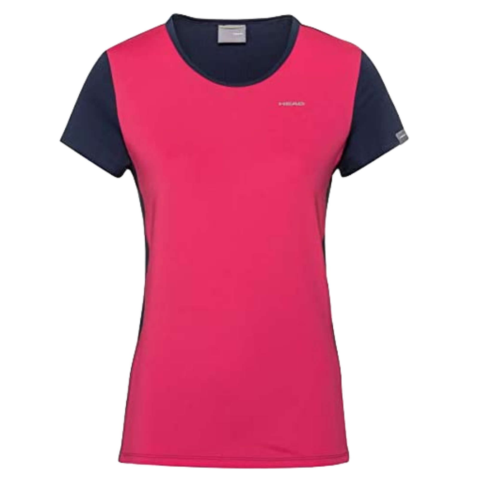 HEAD Womens Mia T-Shirt Tennis Sports Gym Workout - Magenta/Dark Blue-1