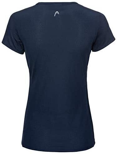HEAD Girls Mia Tennis Top T-Shirt Competition Short Sleeve Tee - Pink/Dark Blue-3