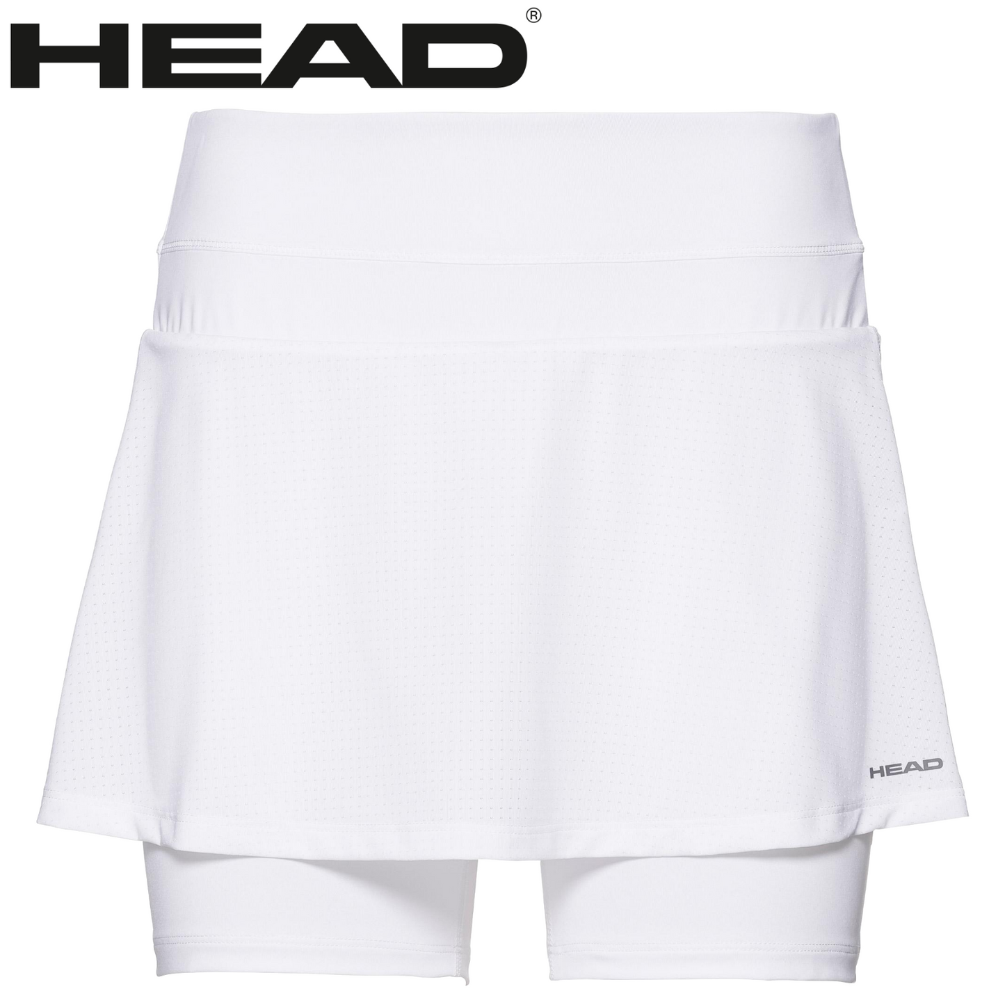 HEAD Girls Youth Emma Skort Shorts Tennis Training Sports - White-3
