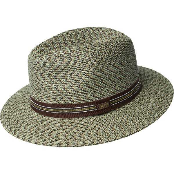 Bailey Mens Westfield Paper Straw Hat Fedora - Camo-1