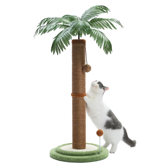 86cm Cat Tree Tower Scratching Post - Palm Tree-0