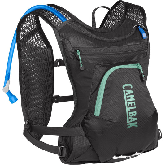 1.5L Camelbak Womens Chase Bike Hydration Vest Backpack in Black/Mint-0