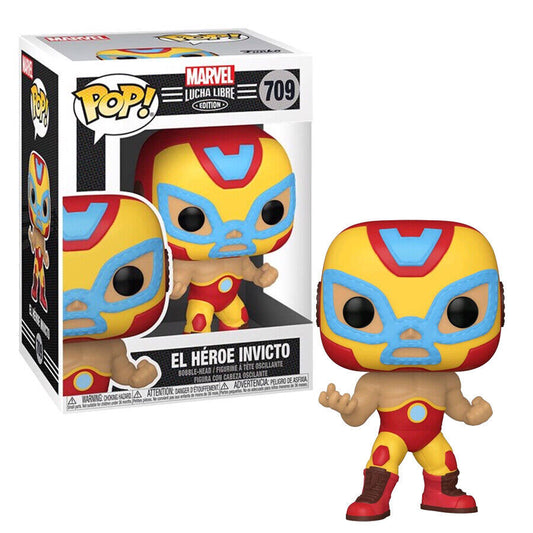 Funko Pop! Marvel Lucha Libre El Heroe Invicto Iron Man Vinyl Figure #709