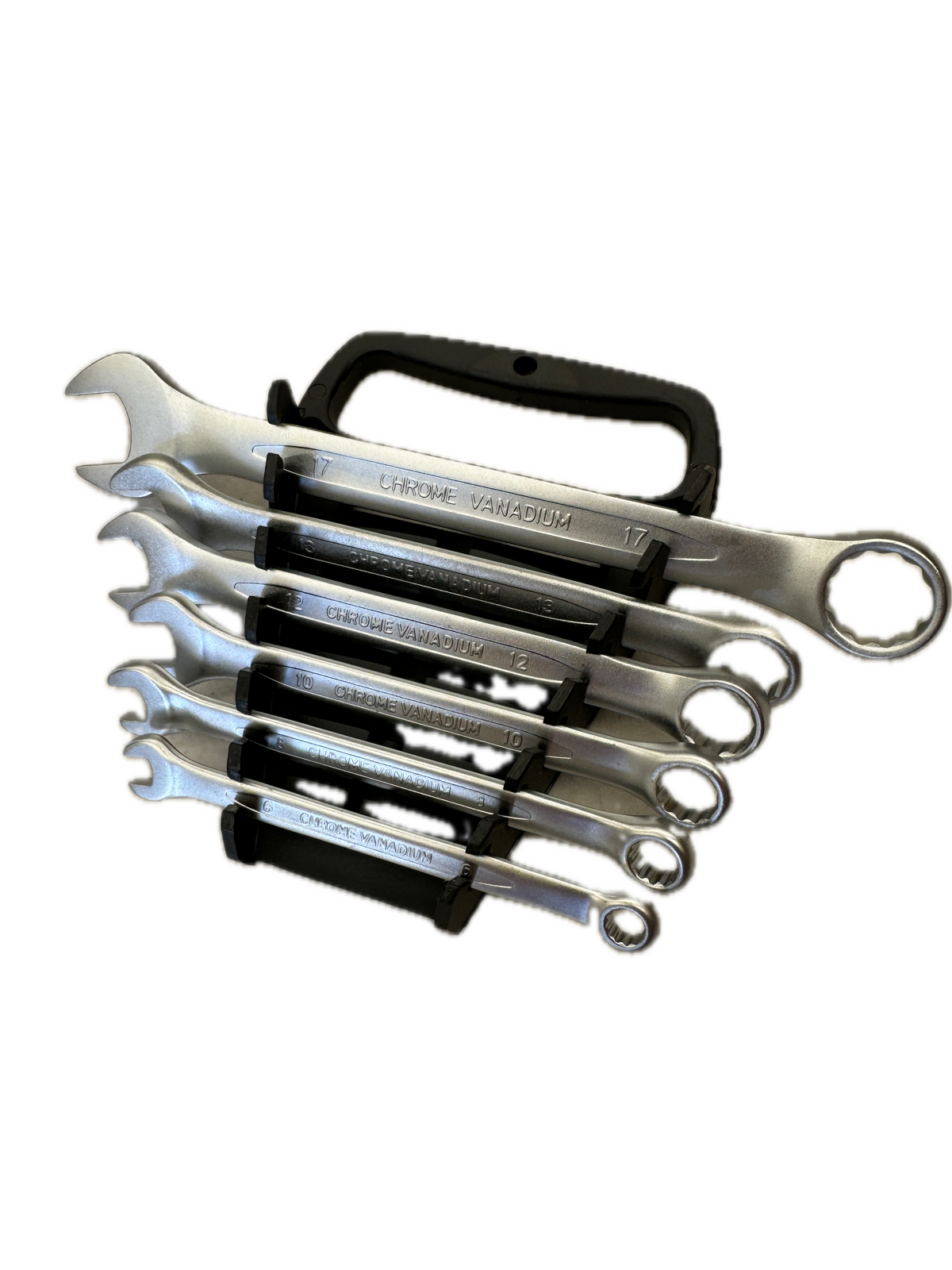 6 Piece Double Open Ring End Wrench Combination Spanner Chrome Vanadium Auto Repair Set-0