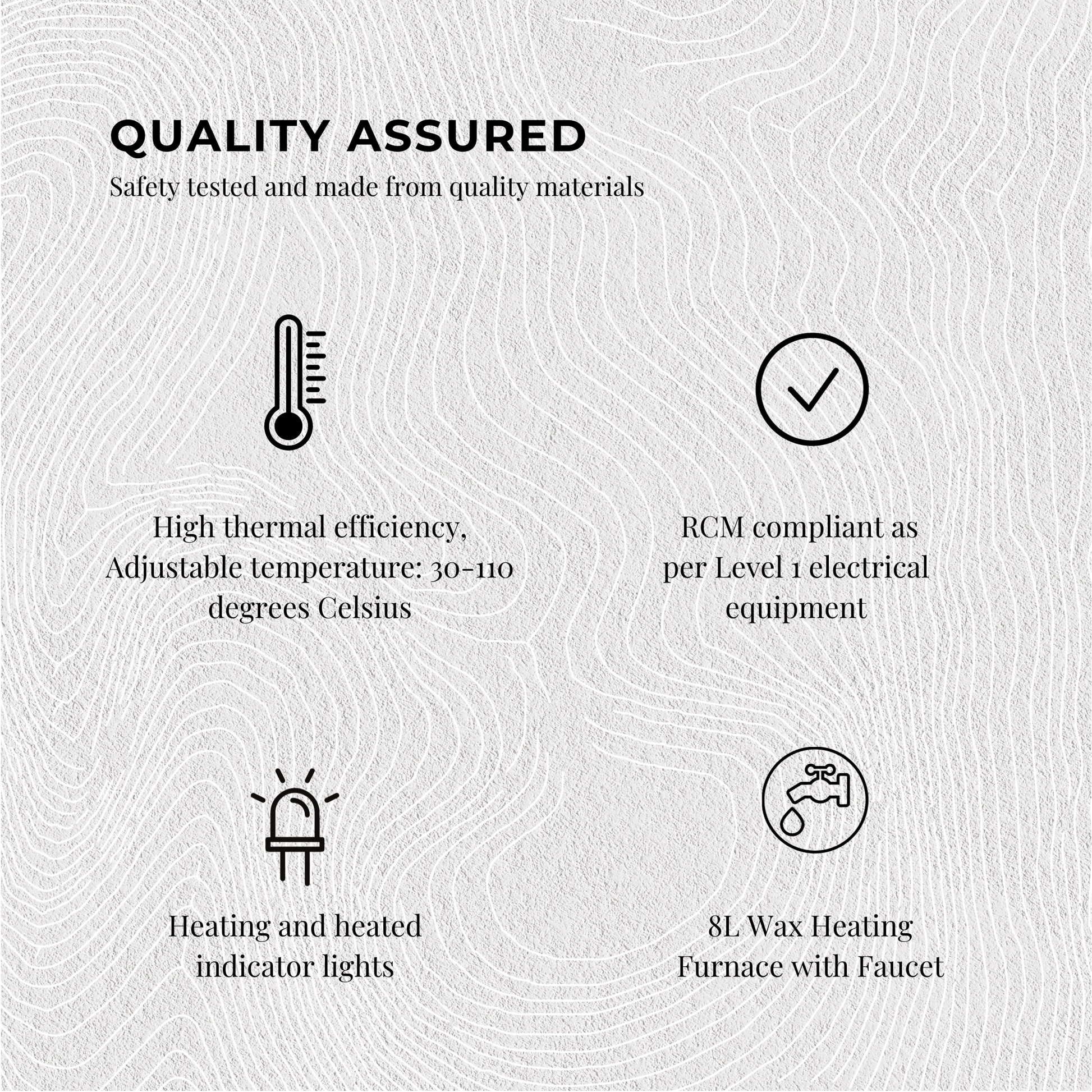 8L Candle Wax Heater Black With Tap - Soy Wax Melter Candle Making Electric-4