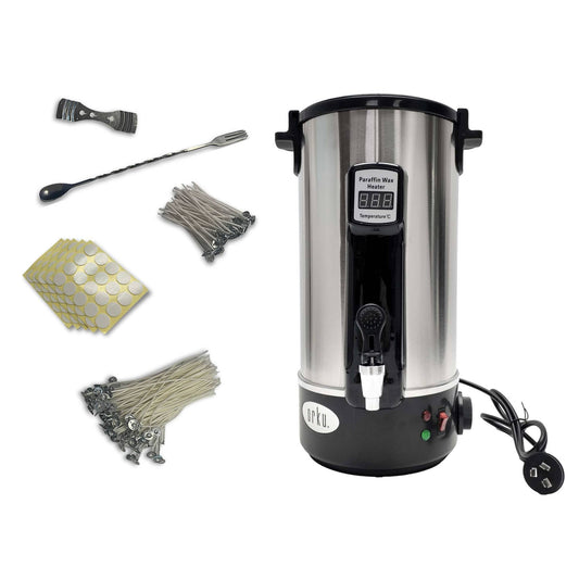 8L Orku Candle Wax Heater With Tap And Accessories - Candle Making Melter Pot-0
