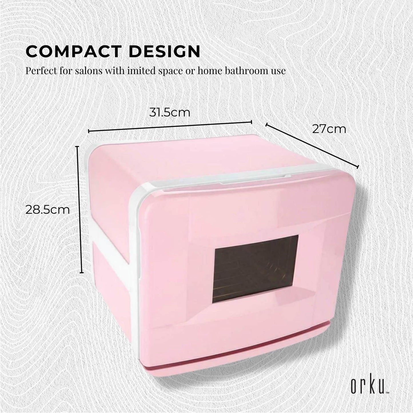 8L Pink Electric Towel Warmer UV Steriliser Cabinet Small Hot Heater Sanitiser-2