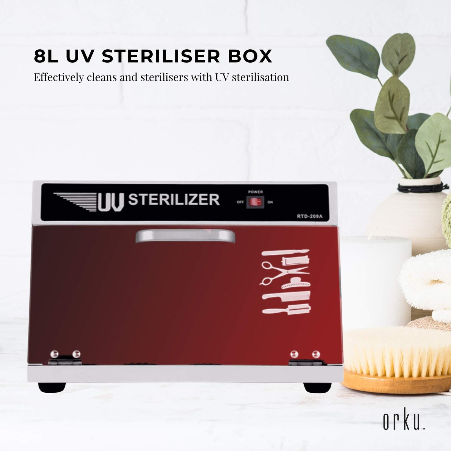 8L UV Steriliser Box Beauty Equipment Sanitising Salon Nail Tools Sterilizer-1