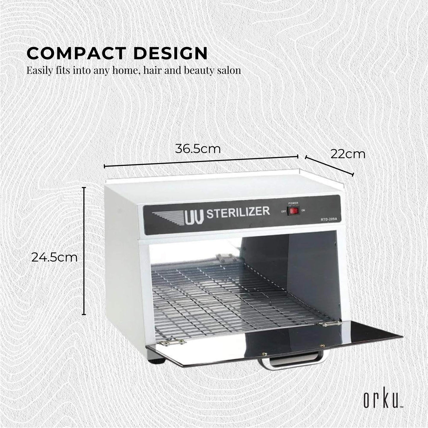 8L UV Steriliser Box Beauty Equipment Sanitising Salon Nail Tools Sterilizer-2