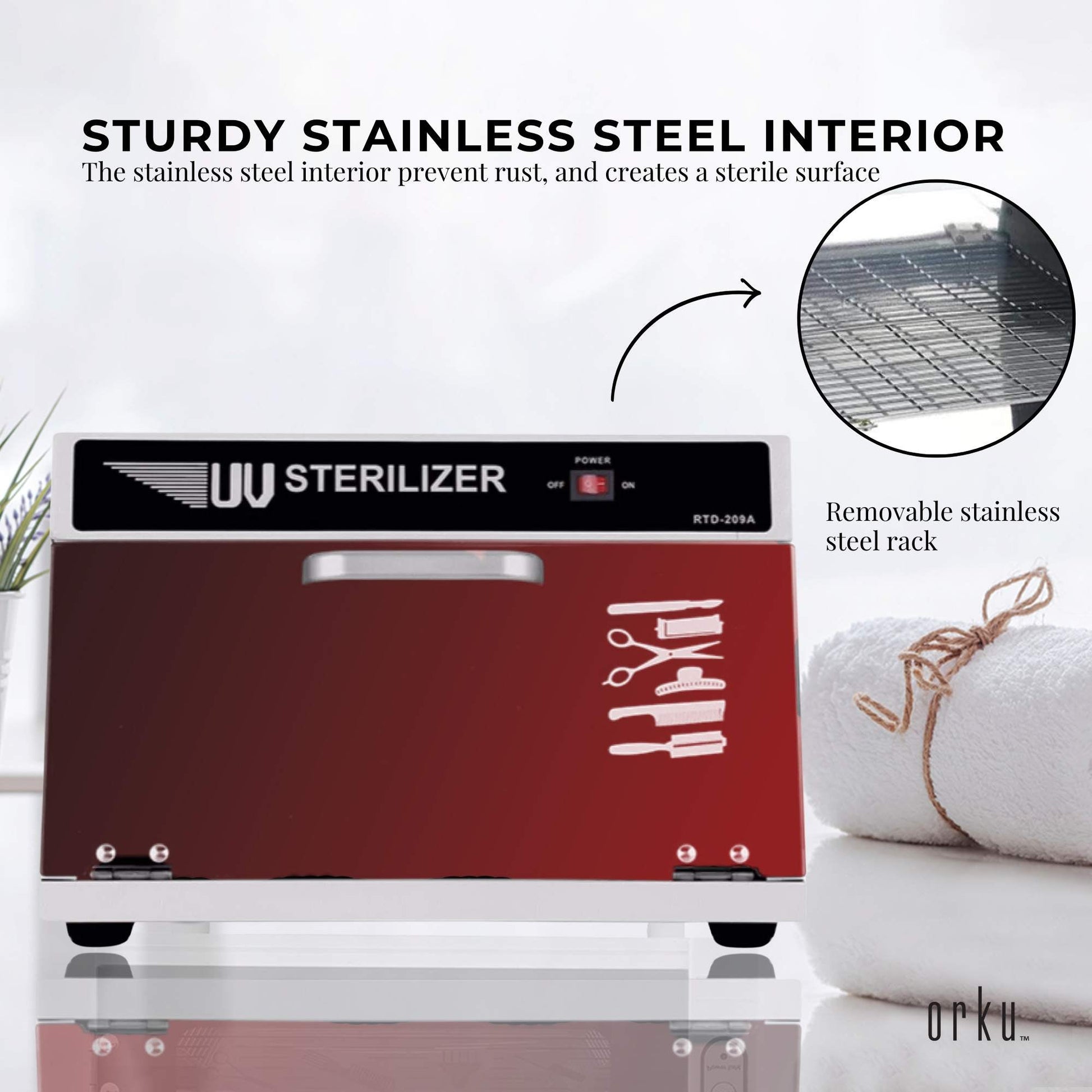 8L UV Steriliser Box Beauty Equipment Sanitising Salon Nail Tools Sterilizer-3