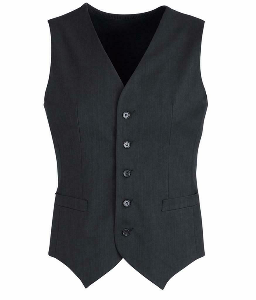 Mens Peaked Vest Waistcoat w/ Knitted Back Suit Formal Wedding Dress Up-23