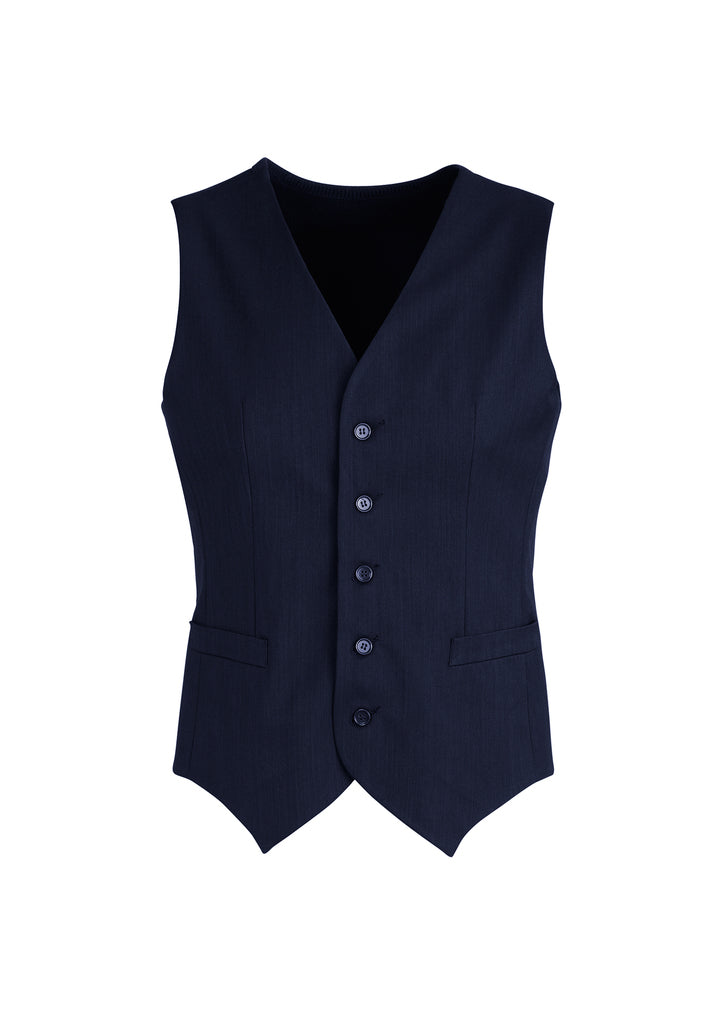 Mens Peaked Vest Waistcoat w/ Knitted Back Suit Formal Wedding Dress Up-11