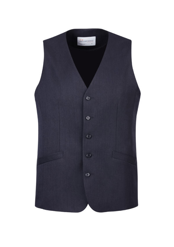 Mens Bamboo Blend Longline Vest Waistcoat w/ Stretch Business Forrnal Dress-5