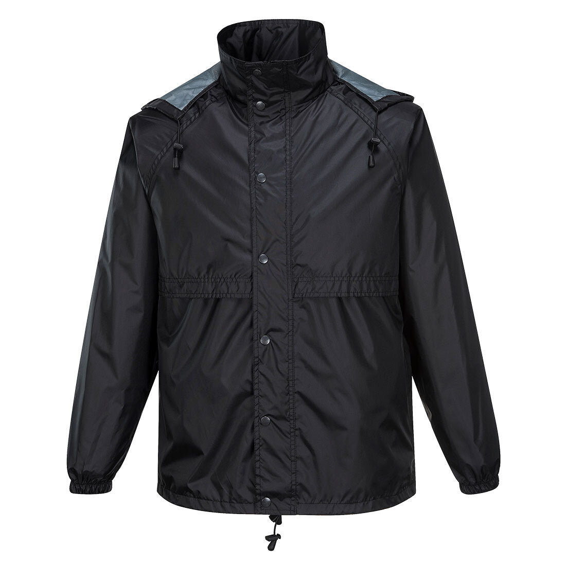 HUSKI STRATUS RAIN JACKET Waterproof Workwear Concealed Hood Windproof Packable-12