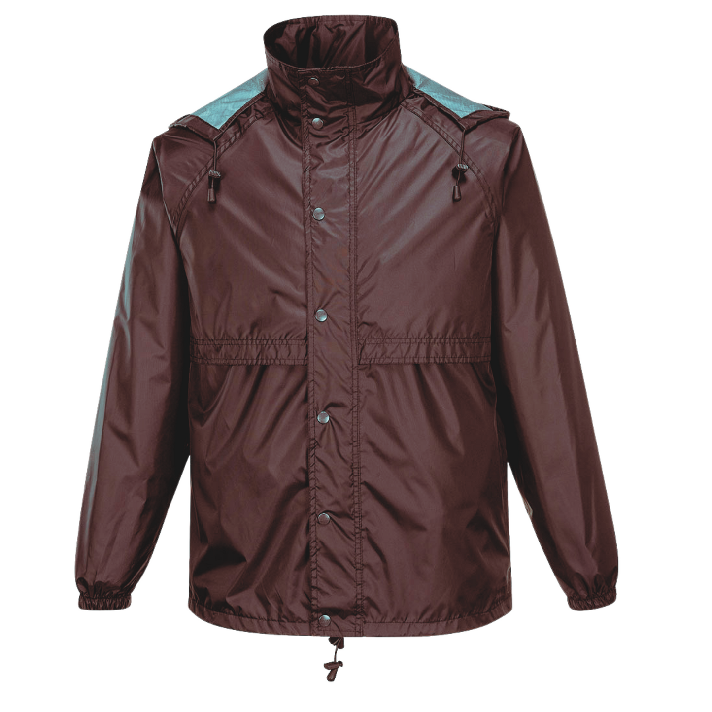 HUSKI STRATUS RAIN JACKET Waterproof Workwear Concealed Hood Windproof Packable-22