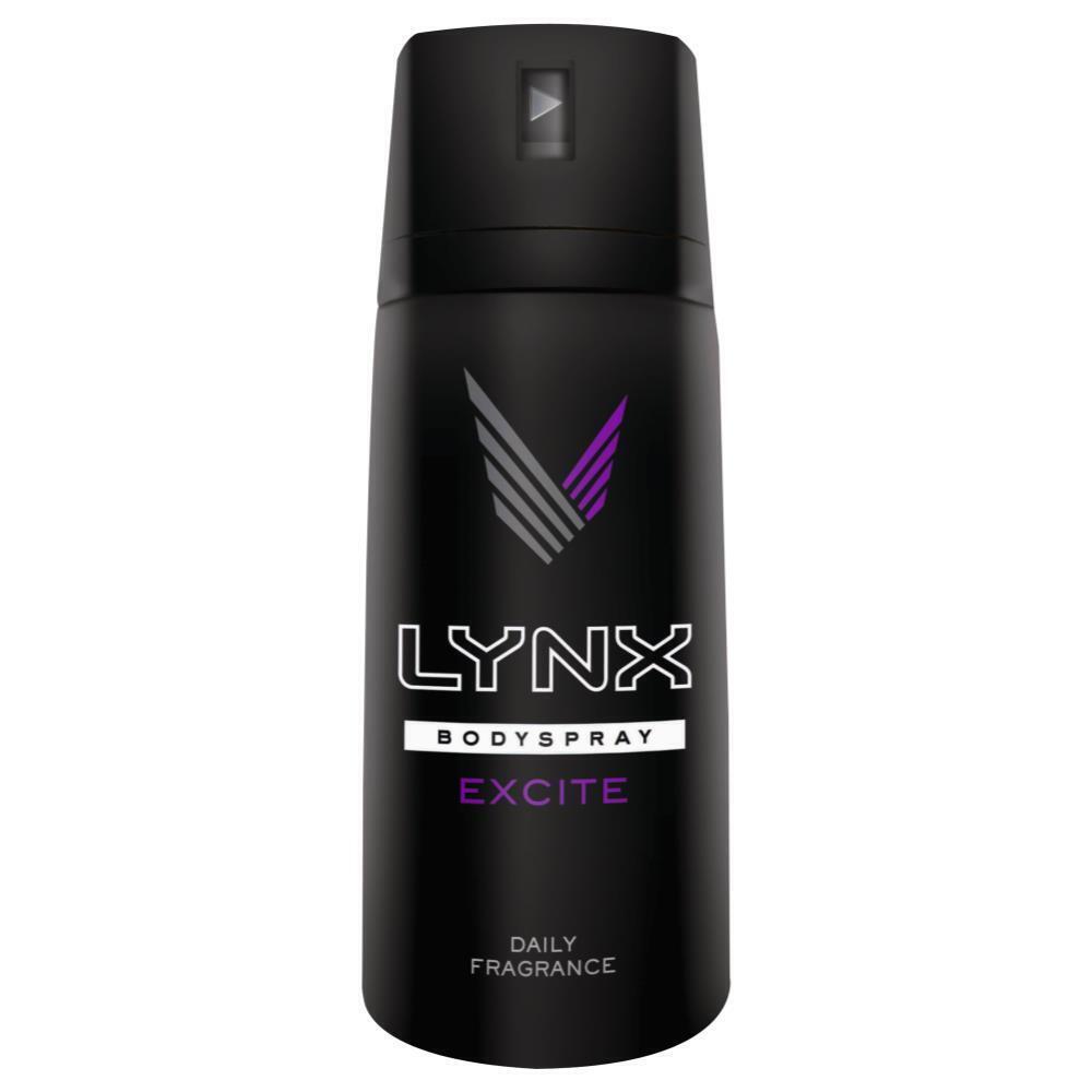 LYNX 100g BODY SPRAY EXCITE DEODORANT ANTI-PERSPIRANT