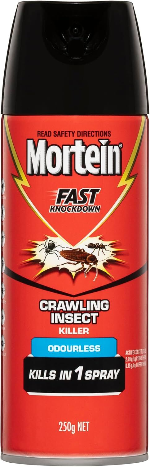 Mortein Fast Knockdown Odourless Surface Spray Crawling Insect Killer 250g