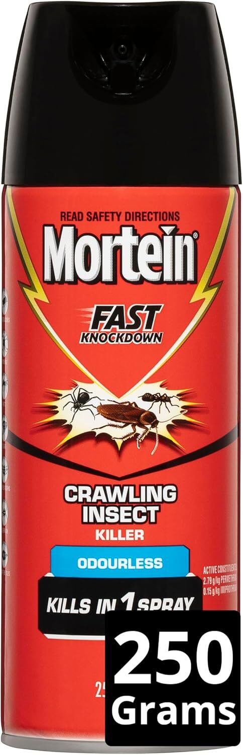 Mortein Fast Knockdown Odourless Surface Spray Crawling Insect Killer 250g
