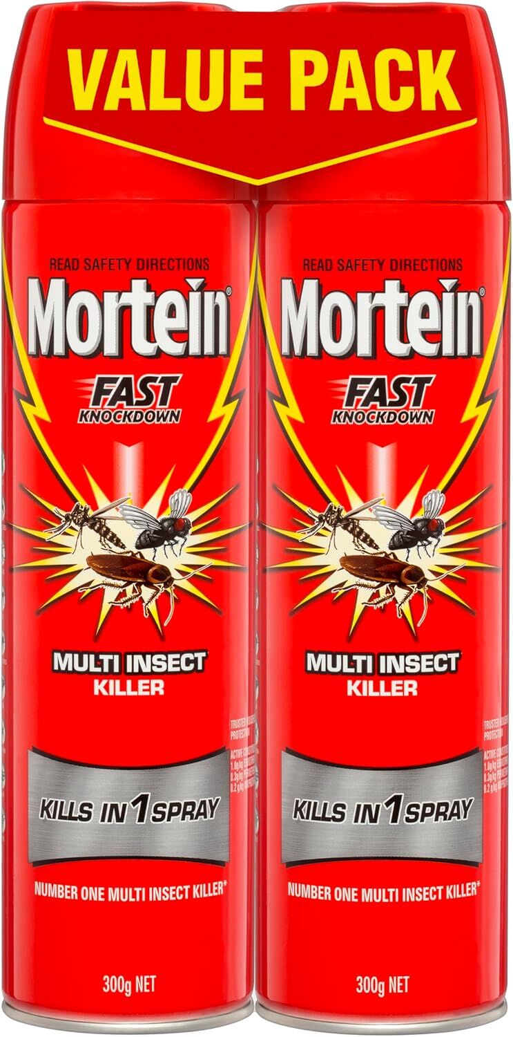1 Pack of 2 300g Mortein Fast Knockdown Multi Insect Killer Surface Spray