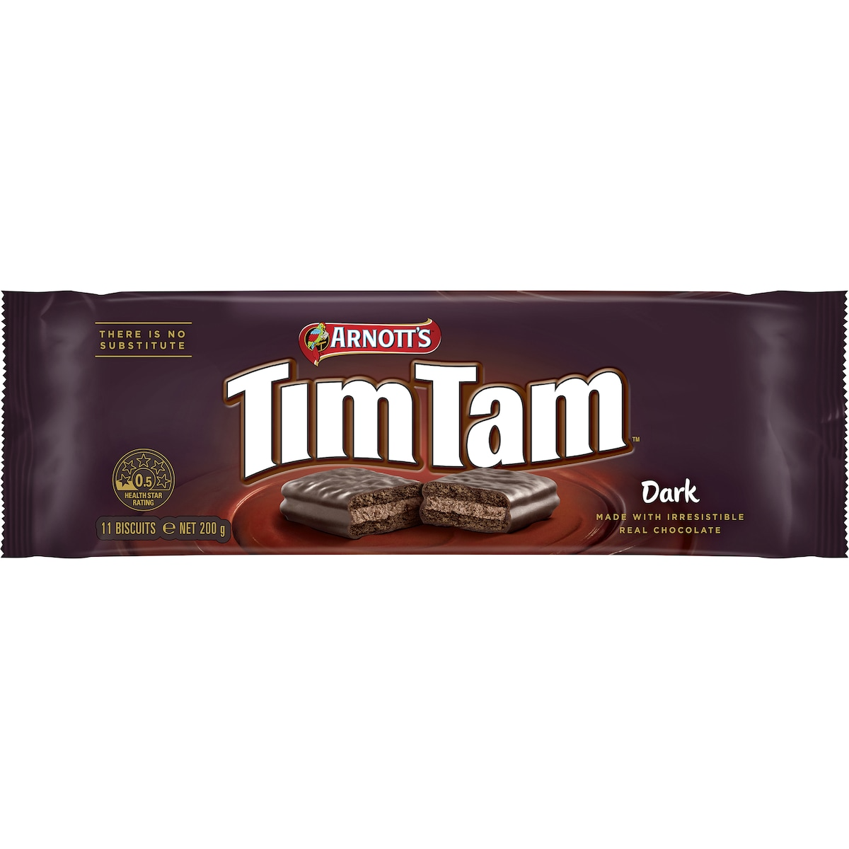 Arnott's Tim Tam Dark Chocolate Biscuits 200g - 1 Packet (Fresh Australian Batch)