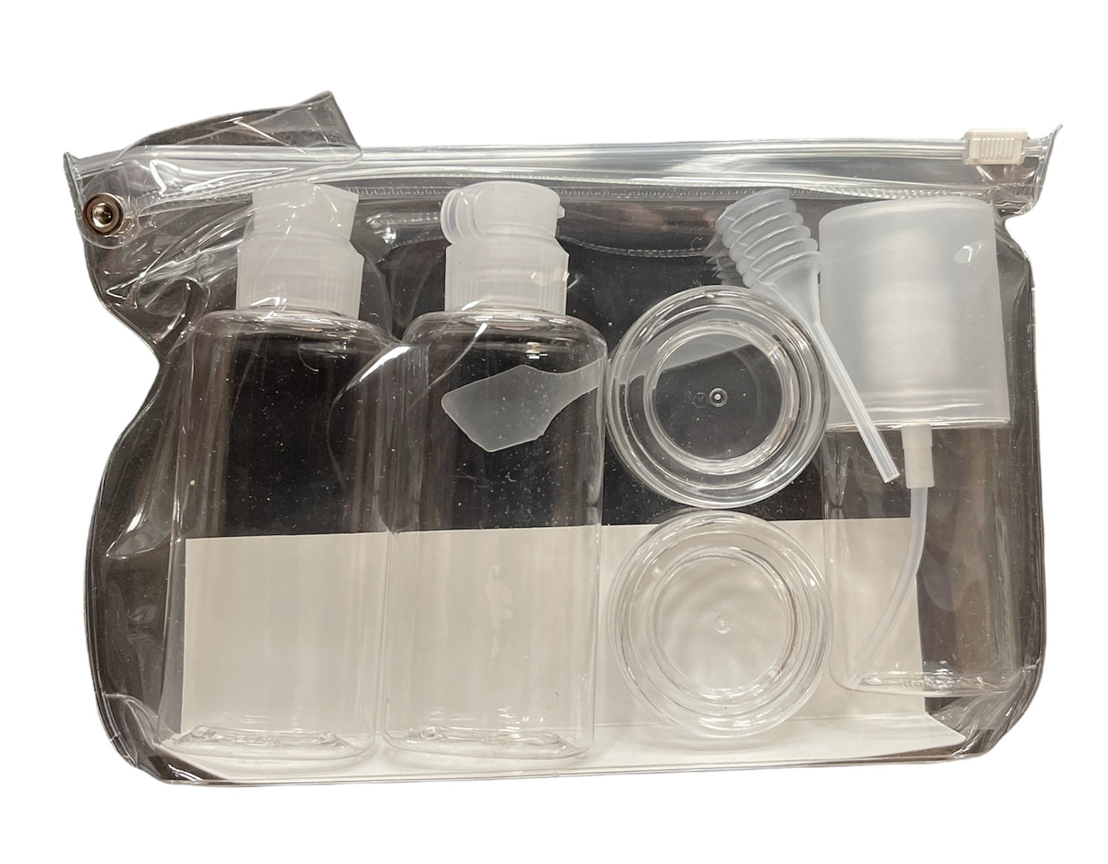 7 Piece The Beauty Case Travel Bottles & Jars Set for Hand Luggage Liquid Containers-2