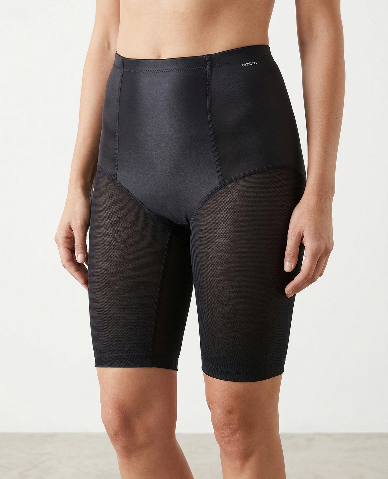 Ambra BodySculpt Long Control Shorts in Black (Size 10-12) - Slimming Shapewear