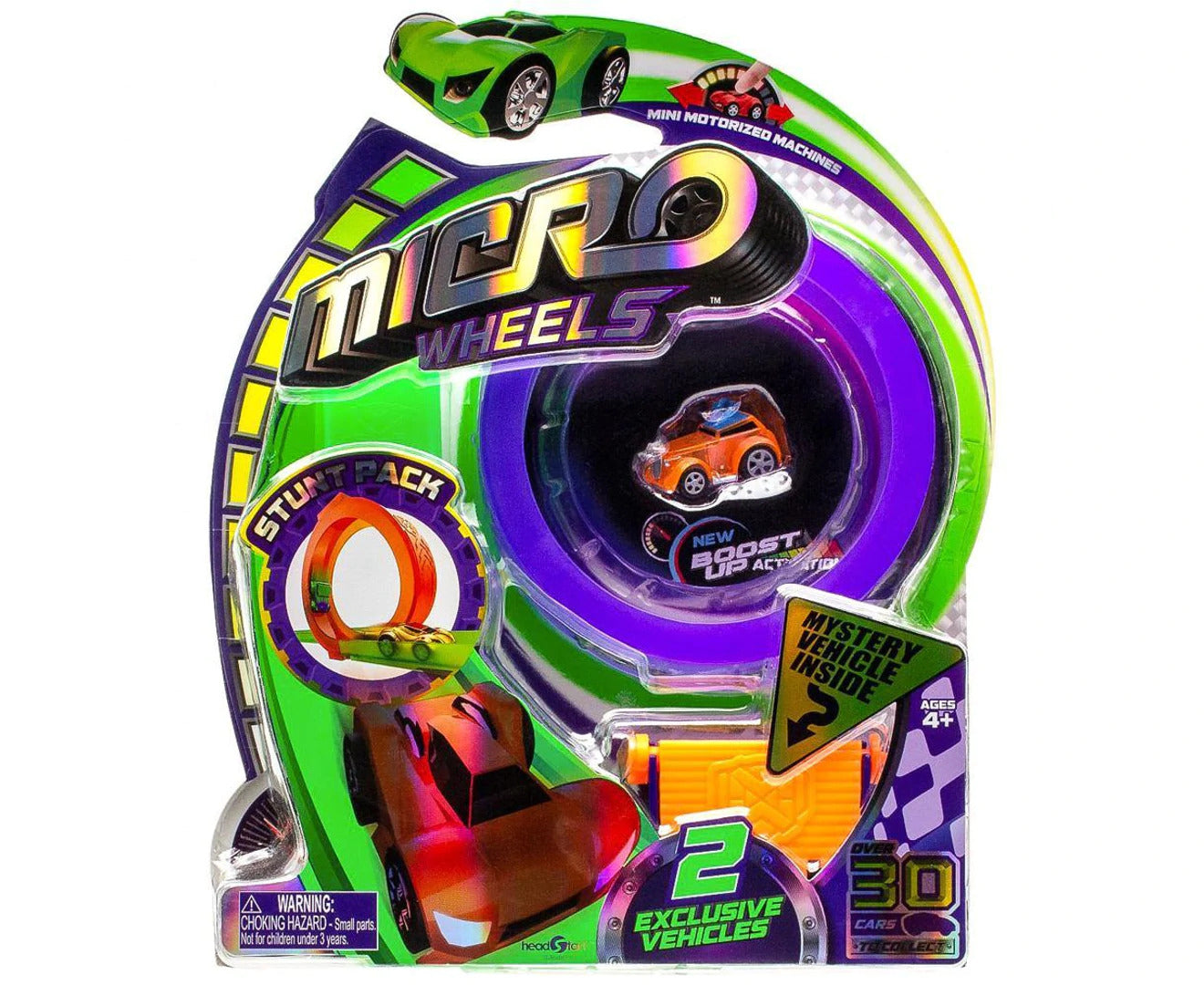 Micro Wheels Series 1 Stunt Vehicle Pack Toys - Assorted Colours-1