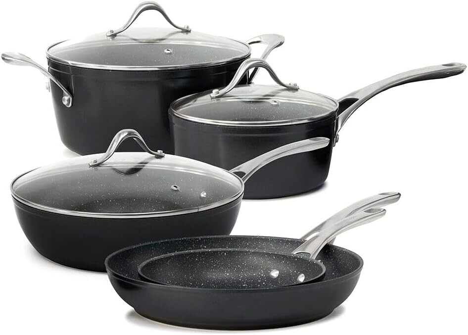 salt&pepper Tan-ium Cookware Set - 5 Piece - Aluminium Cookware Set