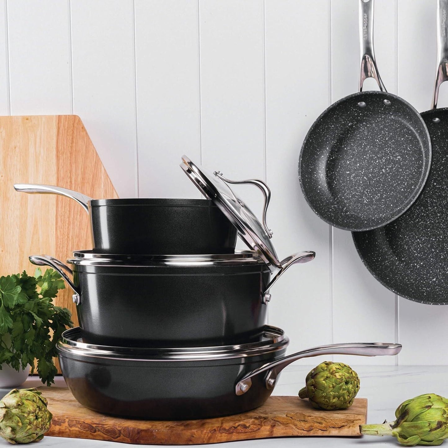 salt&pepper Tan-ium Cookware Set - 5 Piece - Aluminium Cookware Set