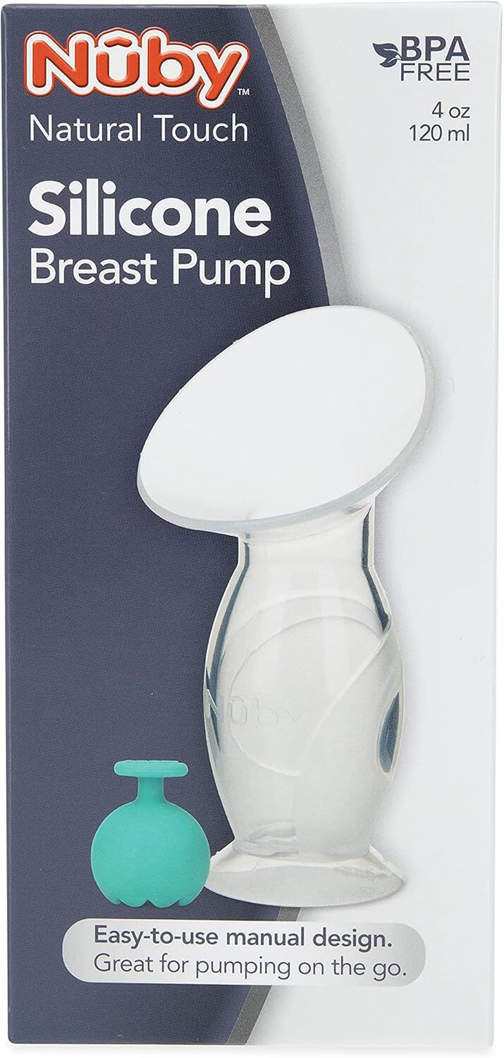 Nuby Silicone Breastfeeding Pump, 120 ml Capacity