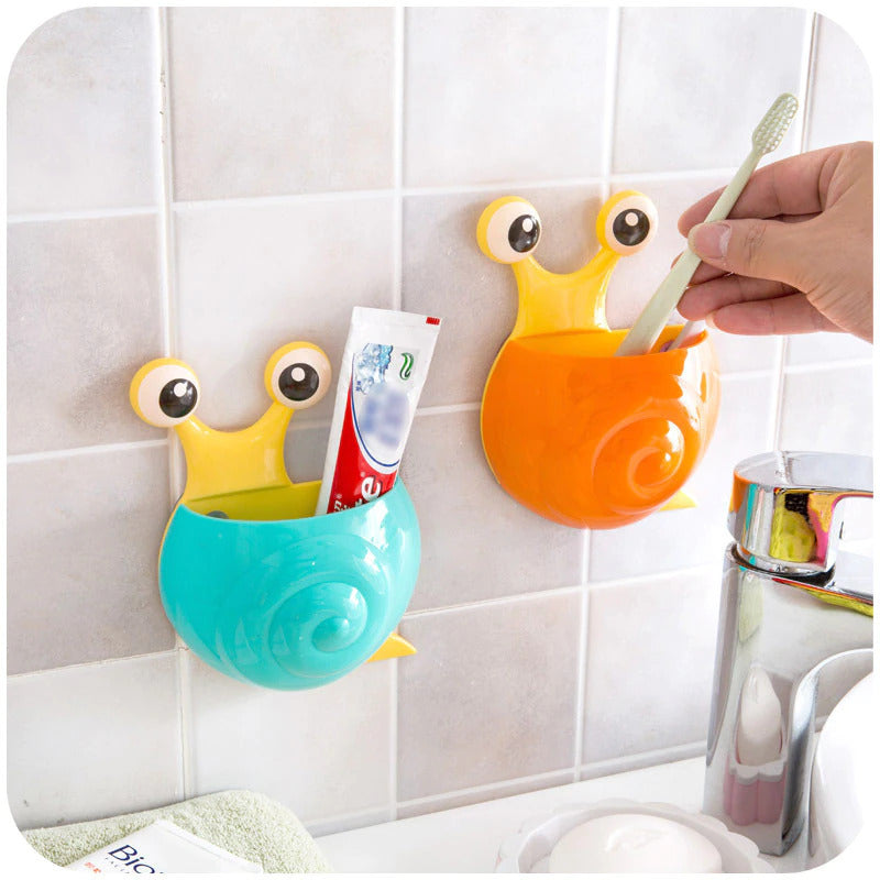 Happy Holders Toothbrush Holder Snail Bathroom Tooth Brush - Assorted Colours-3