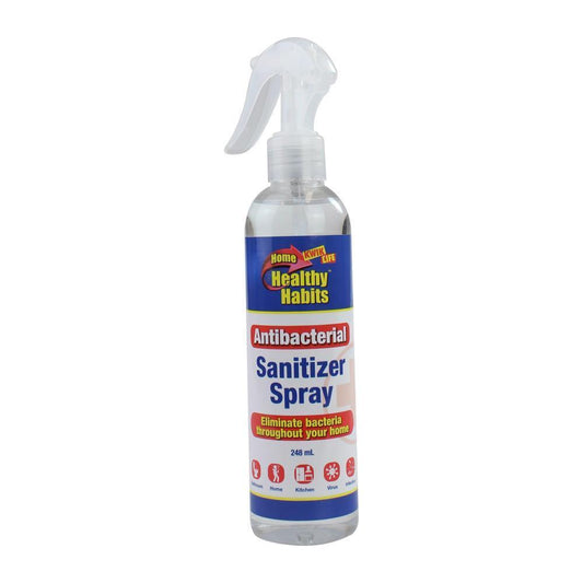 248ml Kwik Life Healthy Habits Antibacterial Sanitizer Sanitiser Spray Bottle 62%-0