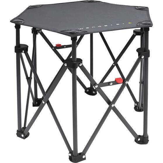 Wanderer Hex Small Quad Foldable Table Camping Fishing Outdoors-0
