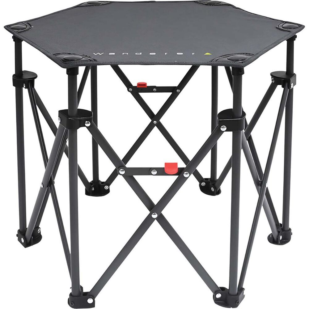 Wanderer Hex Small Quad Foldable Table Camping Fishing Outdoors-2